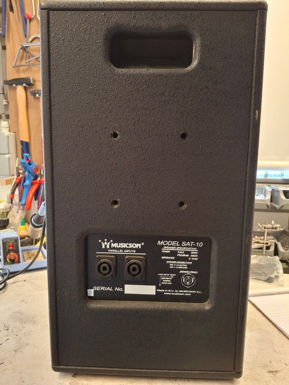 4x Musicson SAT 10 Topkasten - 250W RMS, 8 Ohm, Ophalen, Overige merken