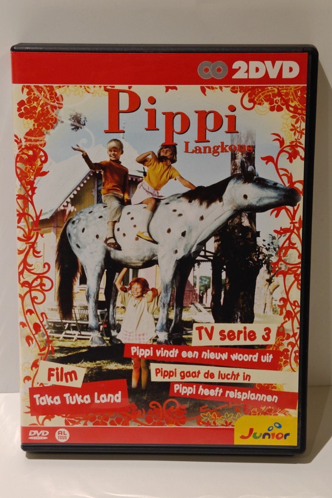 Pippi Langkous - Film: Taka Tuka Land & TV Serie 3 (2DVD), Avontuur, Alle leeftijden, Zo goed als nieuw, Film