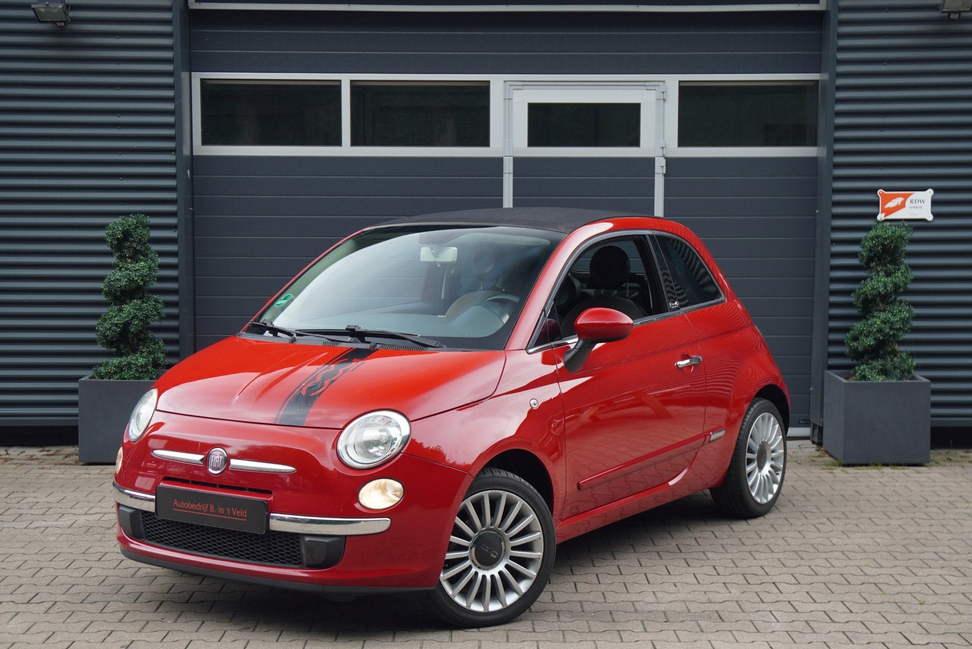 Fiat 500 C 1.2 Lounge INTERSCOPE AUDIO LEDER PARK. SENSOREN, Auto's, Fiat, Gebruikt, 4 cilinders, Cabriolet, 4 stoelen