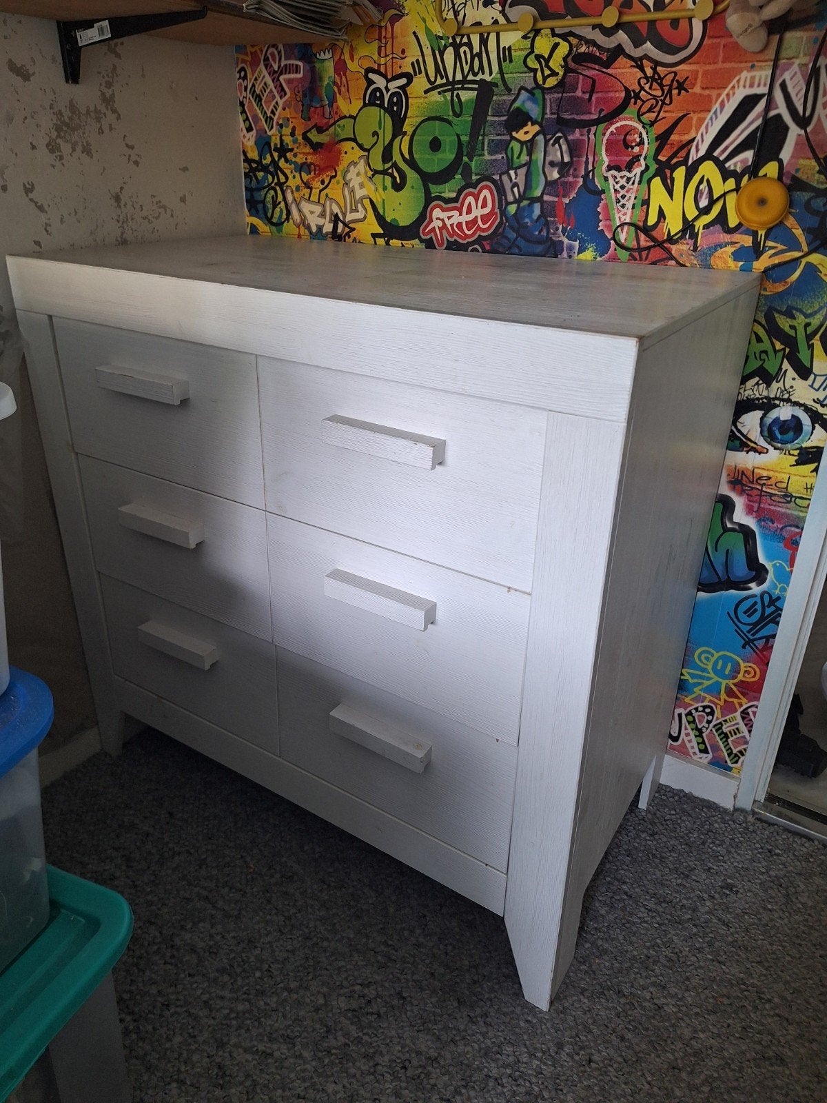kinderkamer  set: commode, kledingkast, planken , Woood, Ophalen of Verzenden, Gebruikt
