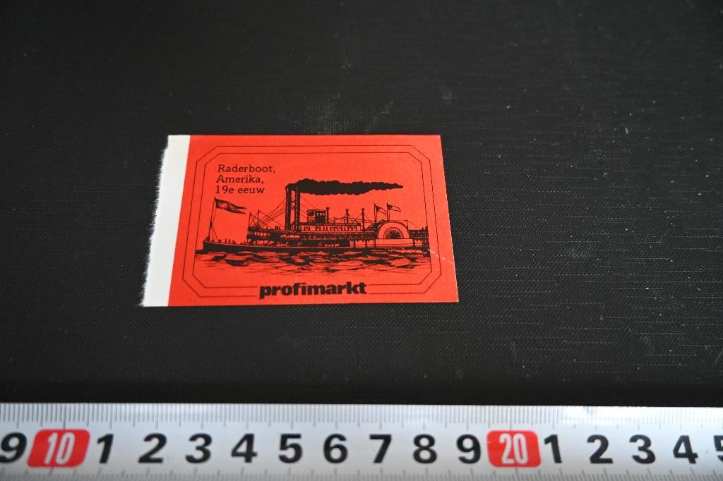 sticker Supermarkt PROFIMARKT Raderboot Amerika 19e eeuw, Ophalen, Zo goed als nieuw