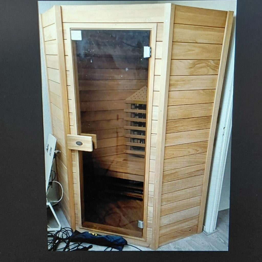 Jokey 2 pers infrarood sauna hoekmodel 1850 watt nieuwstaat, Sport en Fitness, Sauna, Ophalen of Verzenden, Zo goed als nieuw