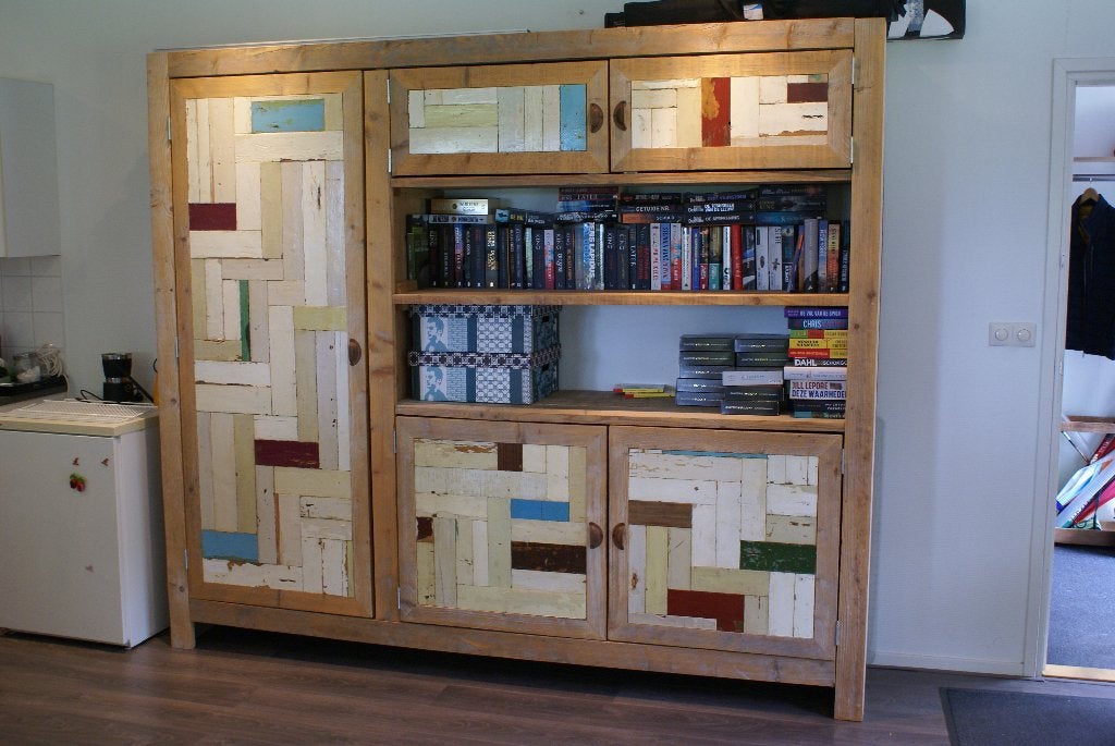 Grote wandkast, Huis en Inrichting, Ophalen, 200 cm of meer, 200 cm of meer, Overige houtsoorten