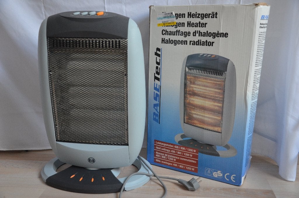 Basetech straalkachel 30m² type YQ-12, 30 tot 80 cm, Gebruikt, Cv-ketel of Combi-ketel, Minder dan 60 cm