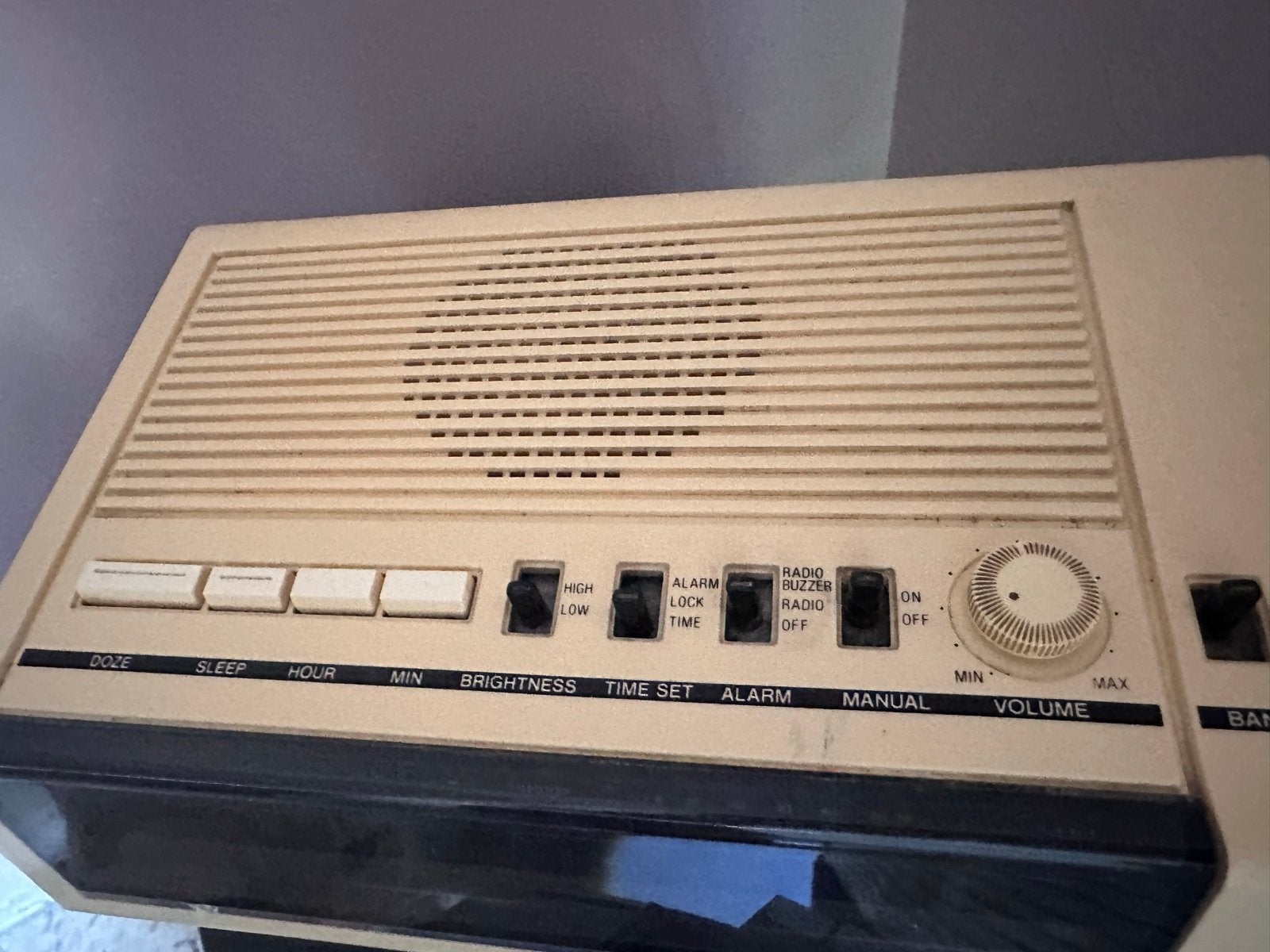 Vintage Panasonic FM-AM 2-Band Clock Radio, Ophalen, Gebruikt, Radio