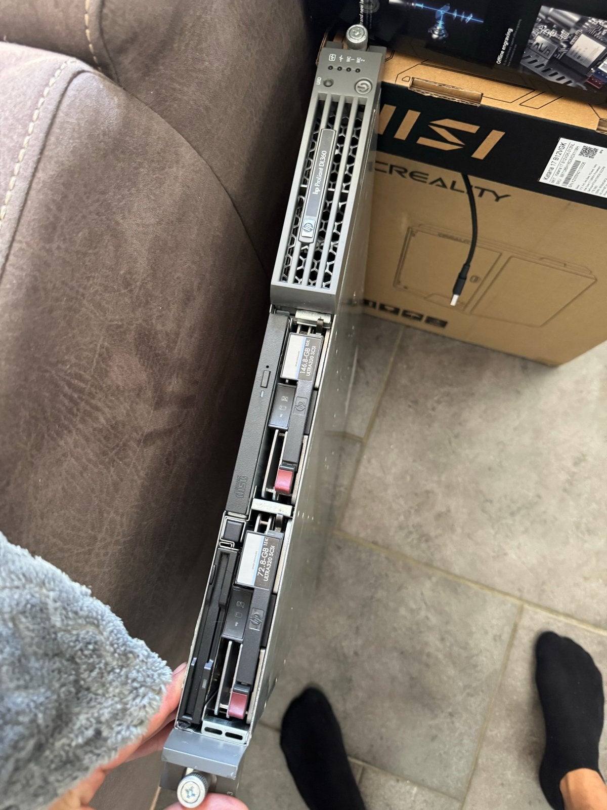 HP ProLiant DL360 server - Ideaal voor hobbyist/onderdelen, Ophalen, Gebruikt, Minder dan 4 GB, Hot swappable onderdelen