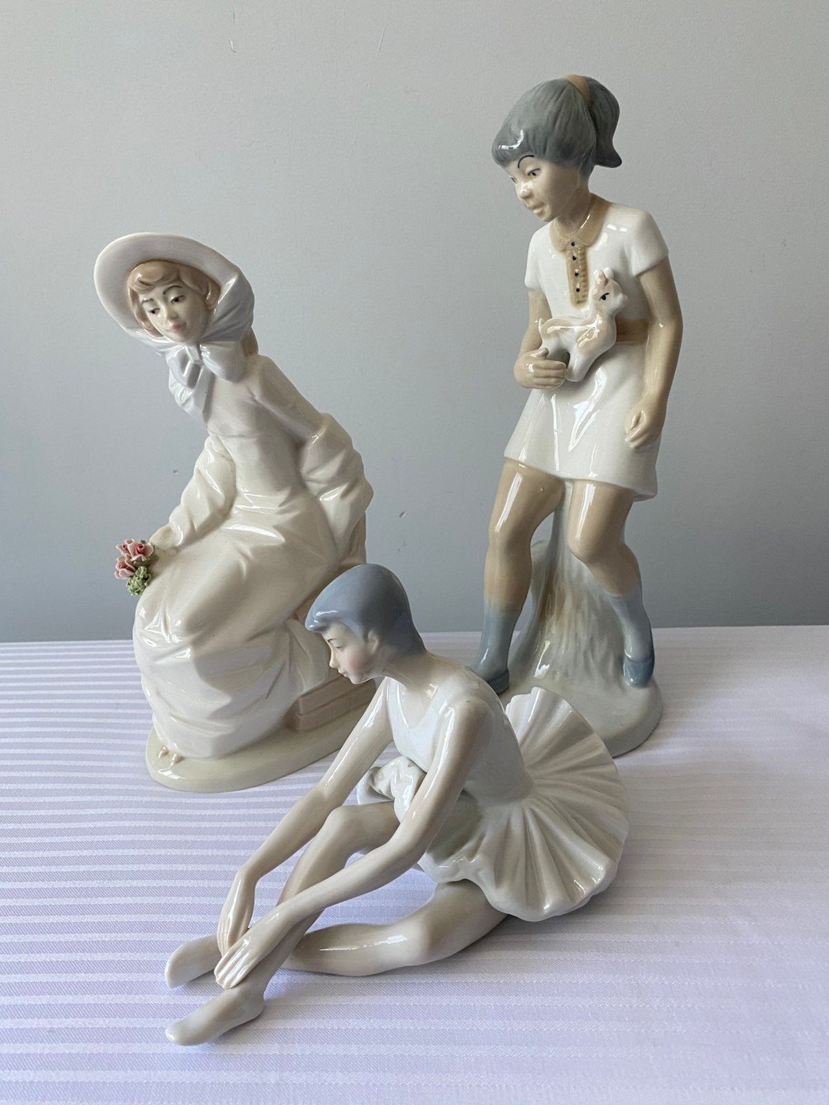 3 porseleinen beeldjes-Nao by Lladro en Fantasia, Ophalen of Verzenden