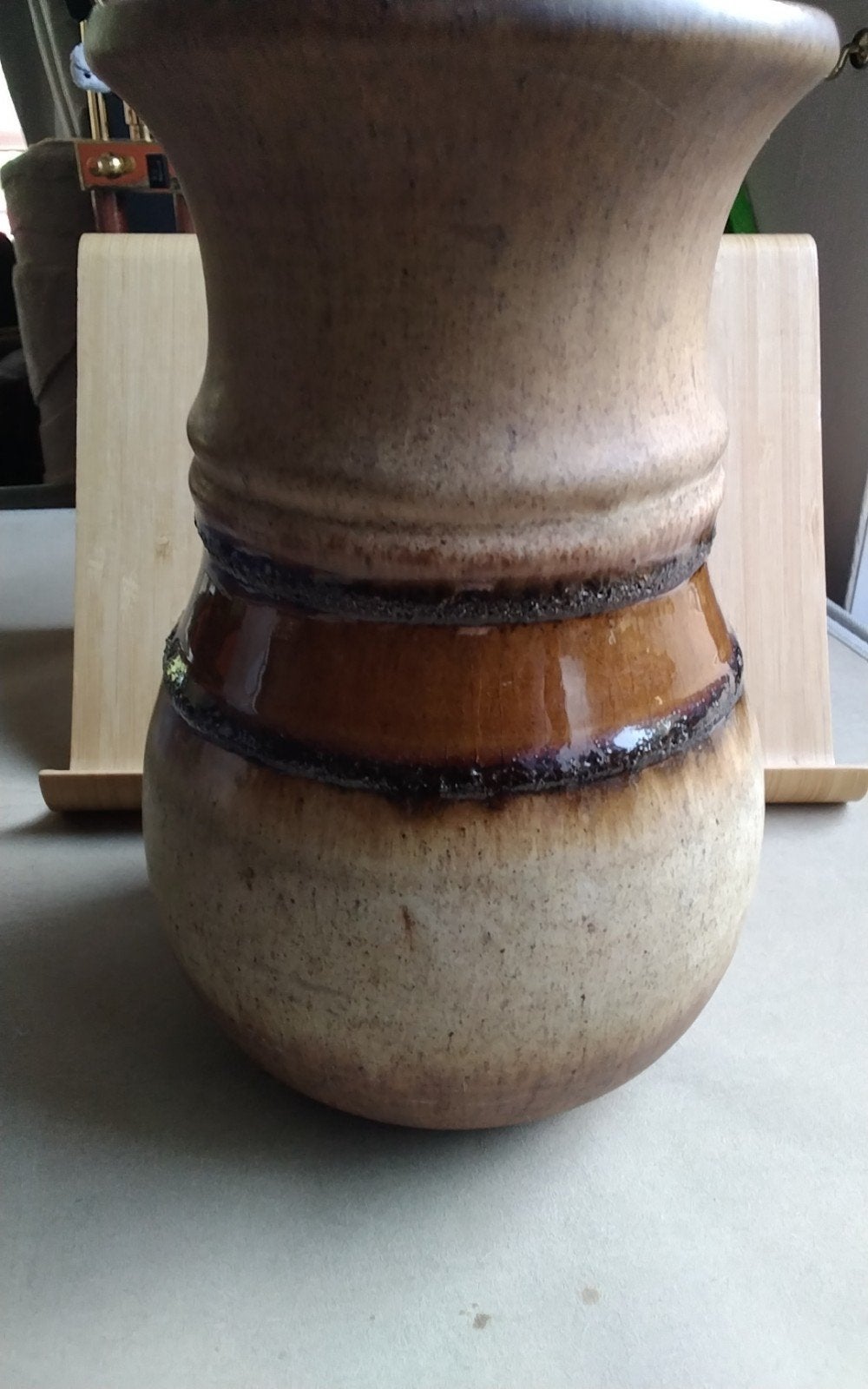 Vintage Strehla Keramiek Vaas uit DDR jaren 70, Antiek en Kunst, Antiek | Keramiek en Aardewerk, Ophalen of Verzenden