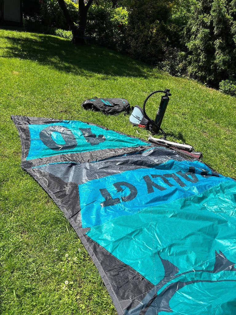 NOOIT GEBRUIKt:Slingshot Rally GTV2 Kite én bar,(op.trapeze), Watersport en Boten, Kitesurfen, Verzenden, 10 m², Kite, Geen board