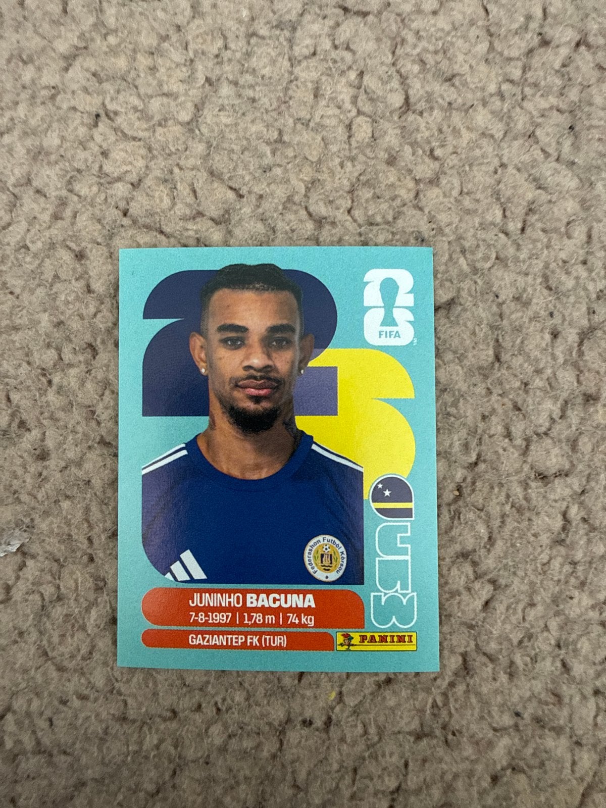 Panini FIFA 365 2023 Juninho Bacuna Gaziantep FK, Hobby en Vrije tijd, Ophalen of Verzenden, Zo goed als nieuw, Plaatje