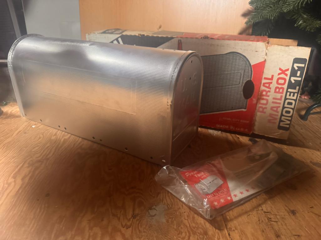 Vintage Amerikaanse Rural Mailbox - Model 1-1, Tuin en Terras, Brievenbussen, Ophalen, Nieuw, Staal, Staande brievenbus