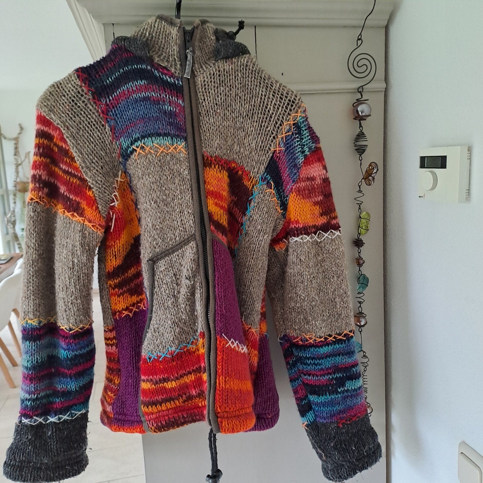 Wollen tussenjas/ vest maat s van Pure Wool, Pure wool, Meerkleurig, Ophalen of Verzenden, Maat 36 (S)