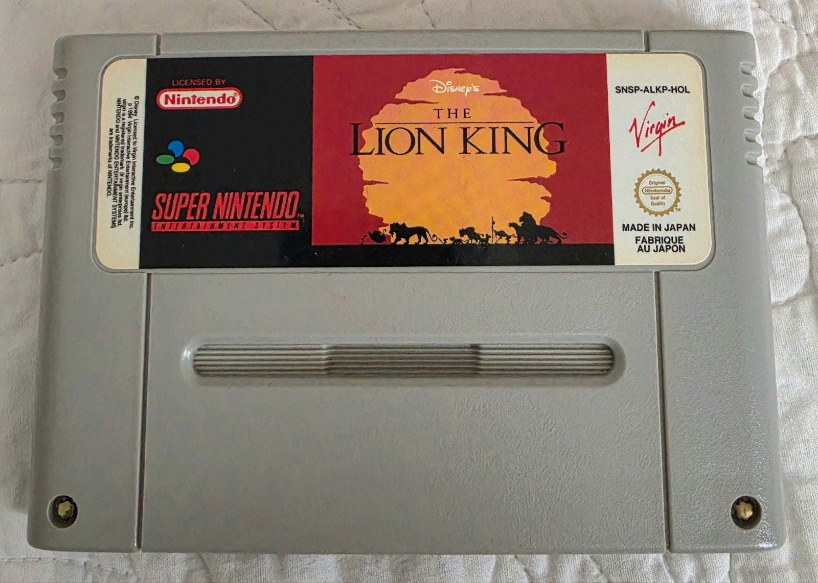 Disney's The Lion King Super Nintendo SNES Game+handleiding., Spelcomputers en Games, Games | Nintendo Super NES, Gebruikt, 1 speler