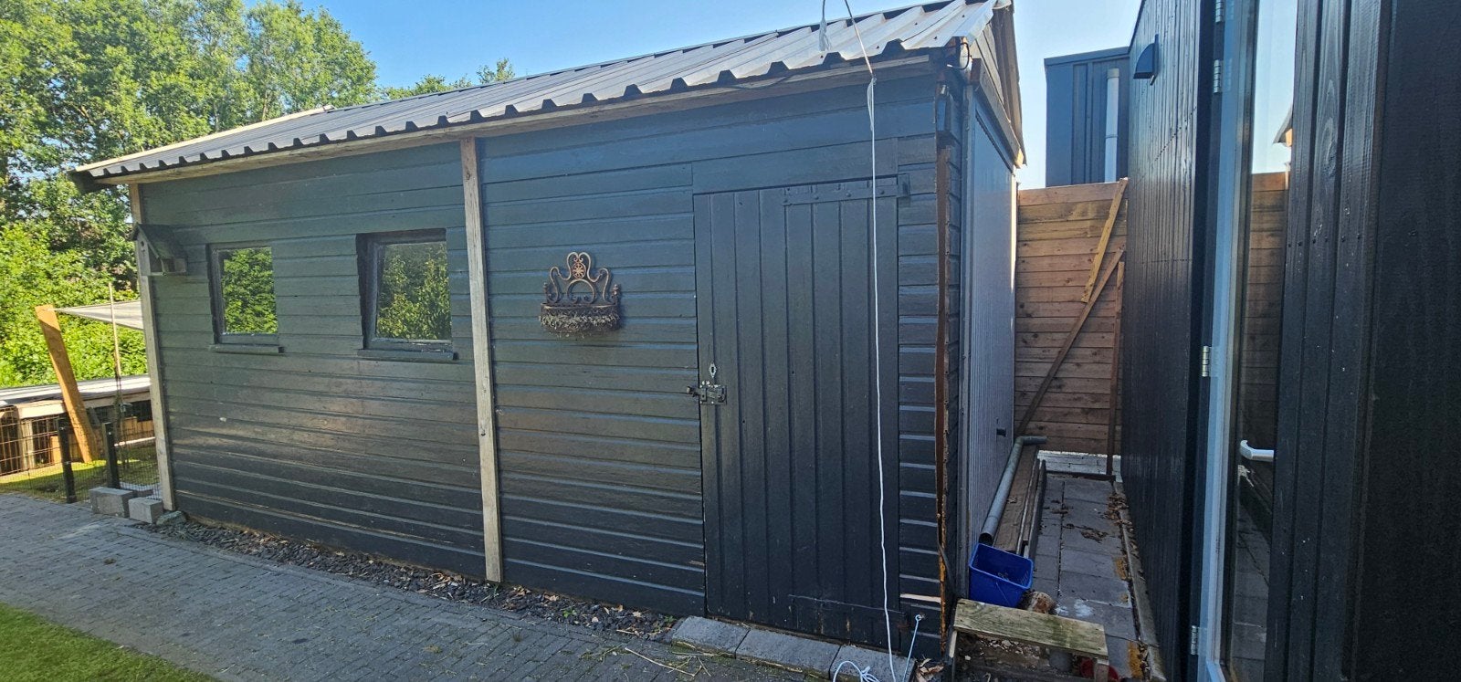 Garage / berging 5x3m, Tuin en Terras, Ophalen, Gebruikt