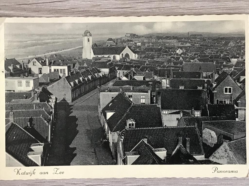 Katwijk aan Zee Panorama 1942, Verzenden, 1940 tot 1960, Gelopen, Zuid-Holland