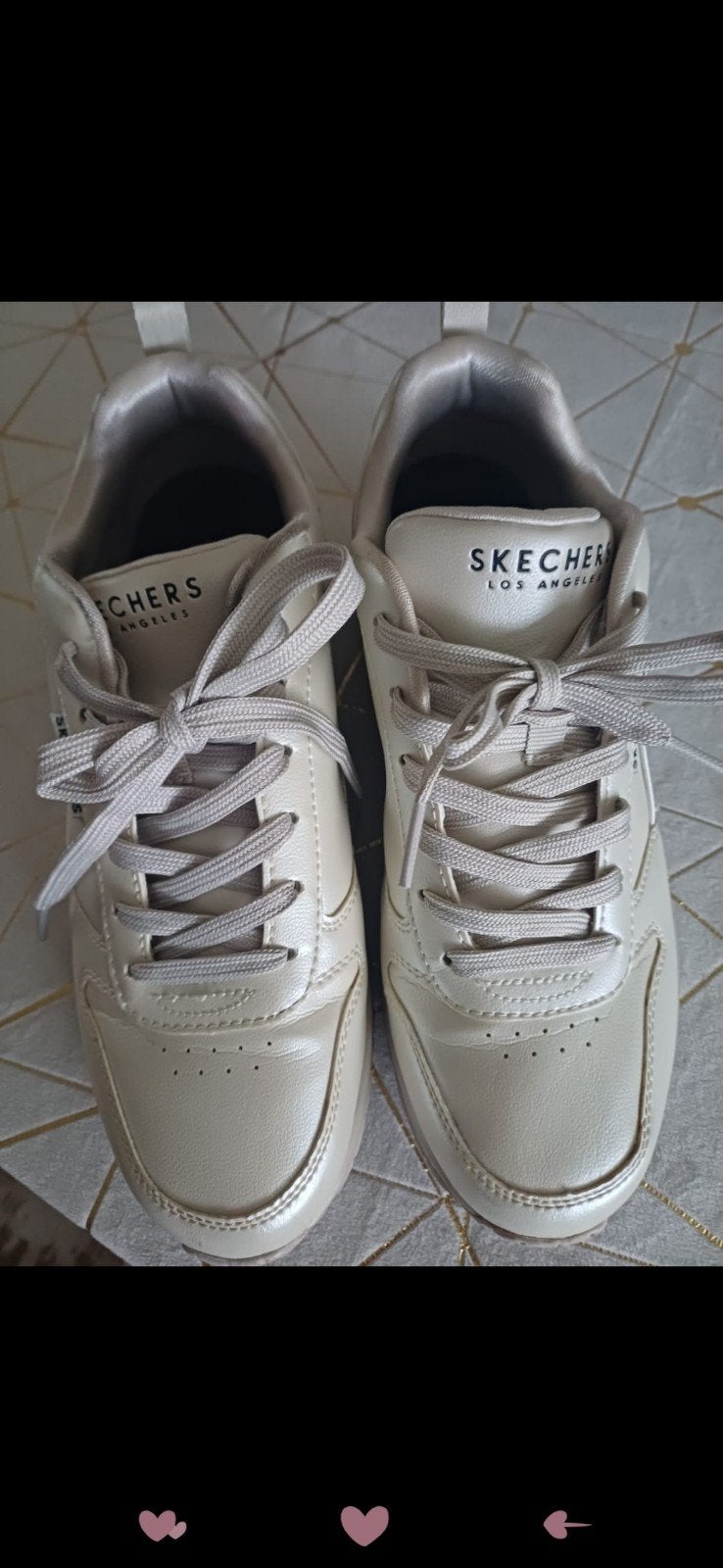 Skechers Sneakers Dames - Zo goed als nieuw, Skechers, Beige, Ophalen of Verzenden, Sneakers of Gympen