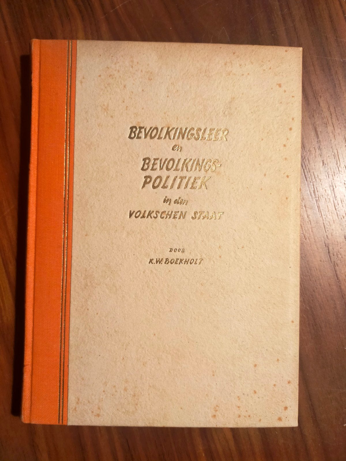 Bevolkingsleer en Bevolkingspolitiek in den Volkschen Staat, Ophalen of Verzenden, Zo goed als nieuw, Nederland, Overige onderwerpen