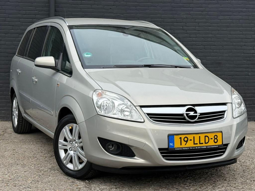 Opel Zafira 1.6 CNG Cosmo LEDER | NAVI | AIRCO | ELEK RAMEN, Auto's, 94 pk, Gebruikt, 4 cilinders, CNG (Aardgas)