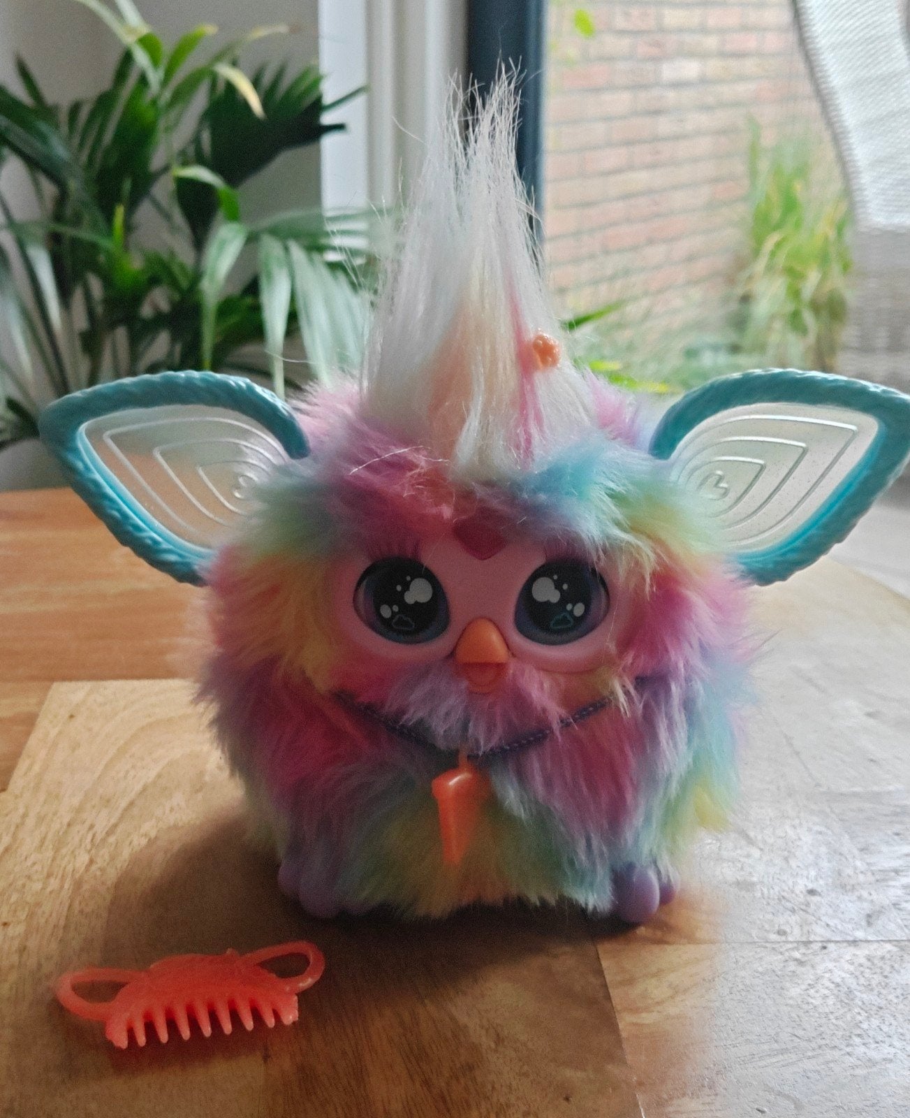 Furby Rainbow met Kam en Accessoires, Ophalen of Verzenden, Gebruikt, Overige typen