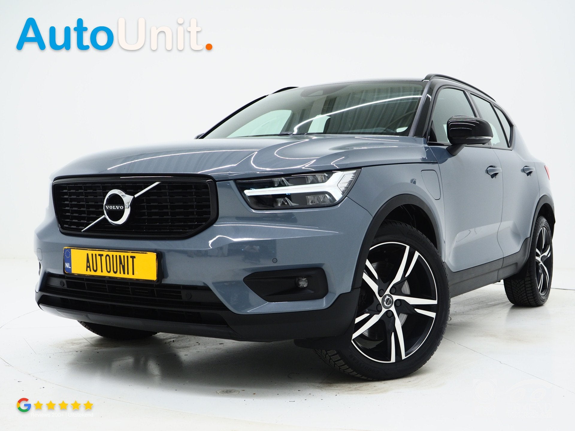 Volvo XC40 1.5 T5 Recharge R-Design | Panoramadak | Leder |, Automatische klimaatregeling, Gebruikt, Zwart, Blauw