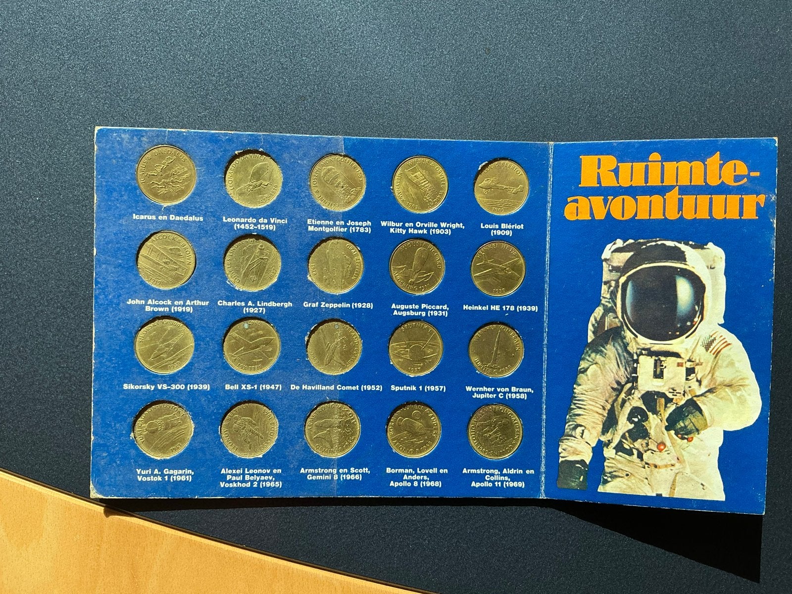 Ruimte-avontuur muntenverzameling - 1969 Shell actie, Ophalen of Verzenden, Gebruikt