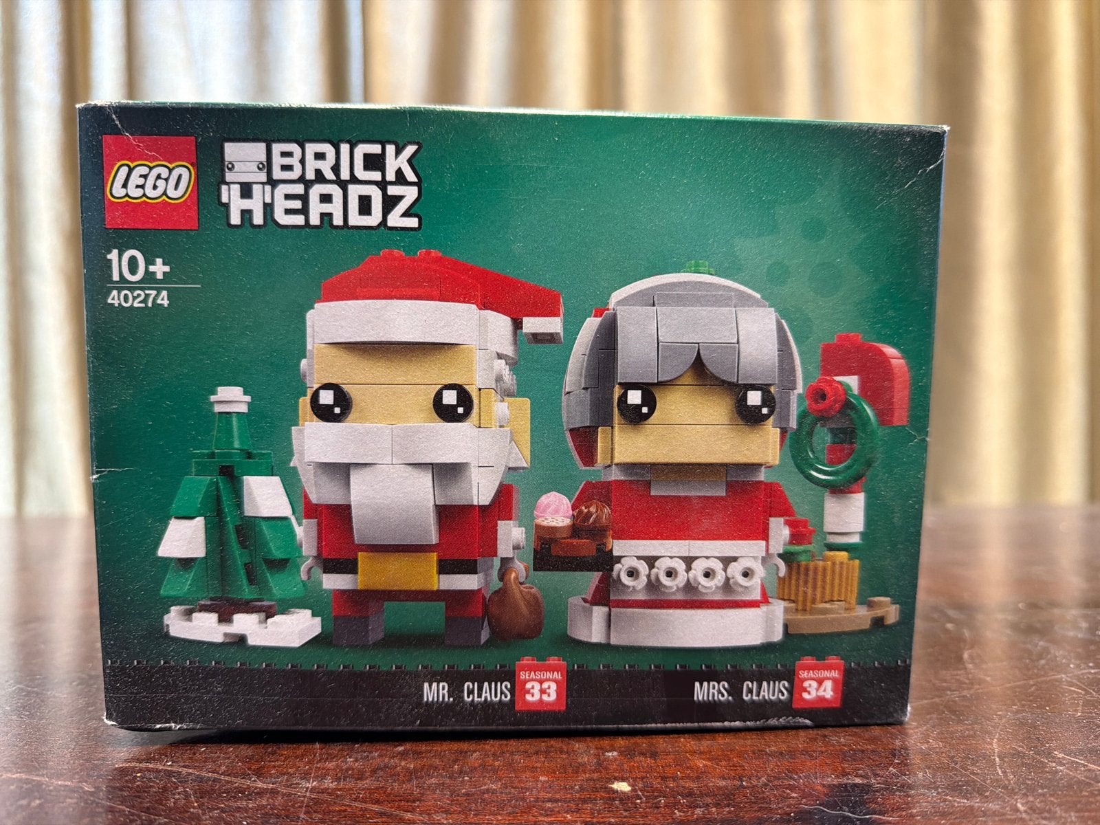 LEGO BrickHeadz 40274 Mr. & Mrs. Claus Kerstset, Ophalen of Verzenden, Nieuw, Overige merken