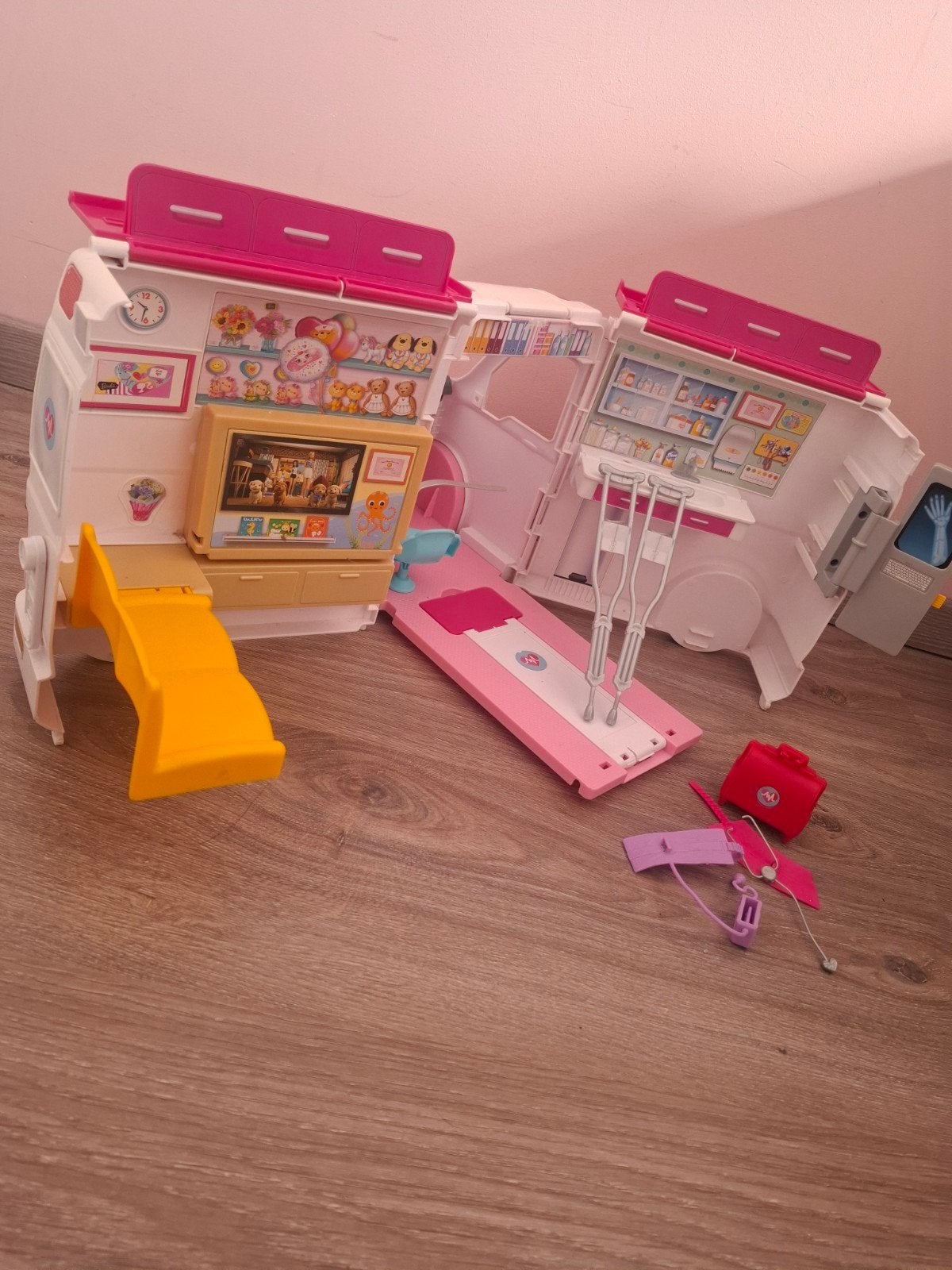 Barbie Ambulance, Ophalen, Gebruikt, Toebehoren