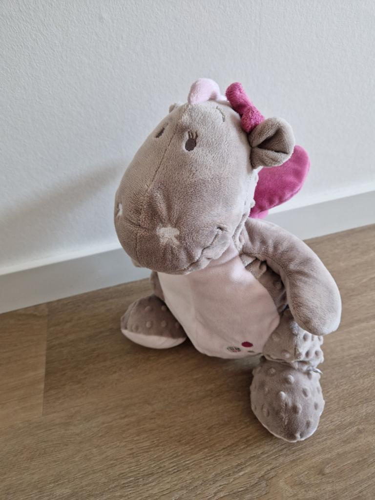 Knuffel Noukie's draakpink girl roze K9340, Ophalen of Verzenden, Zo goed als nieuw, Overige typen