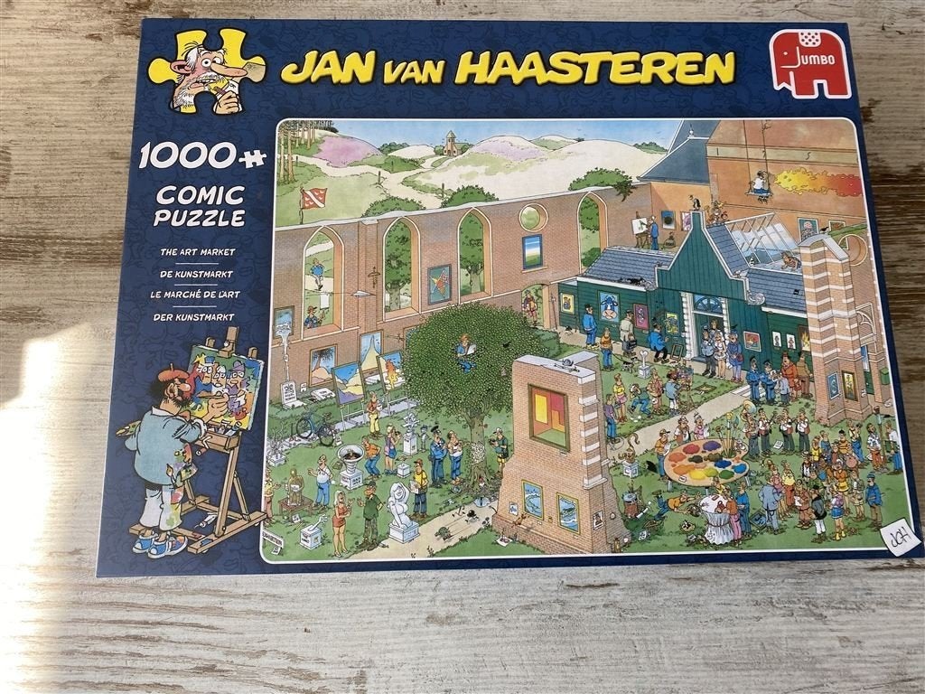 Jan van Haasteren - de kunstmarkt [s378], Verzenden, 500 t/m 1500 stukjes, Zo goed als nieuw