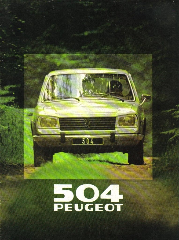 Folder Peugeot 504 1980, Ophalen of Verzenden, Gelezen, Peugeot