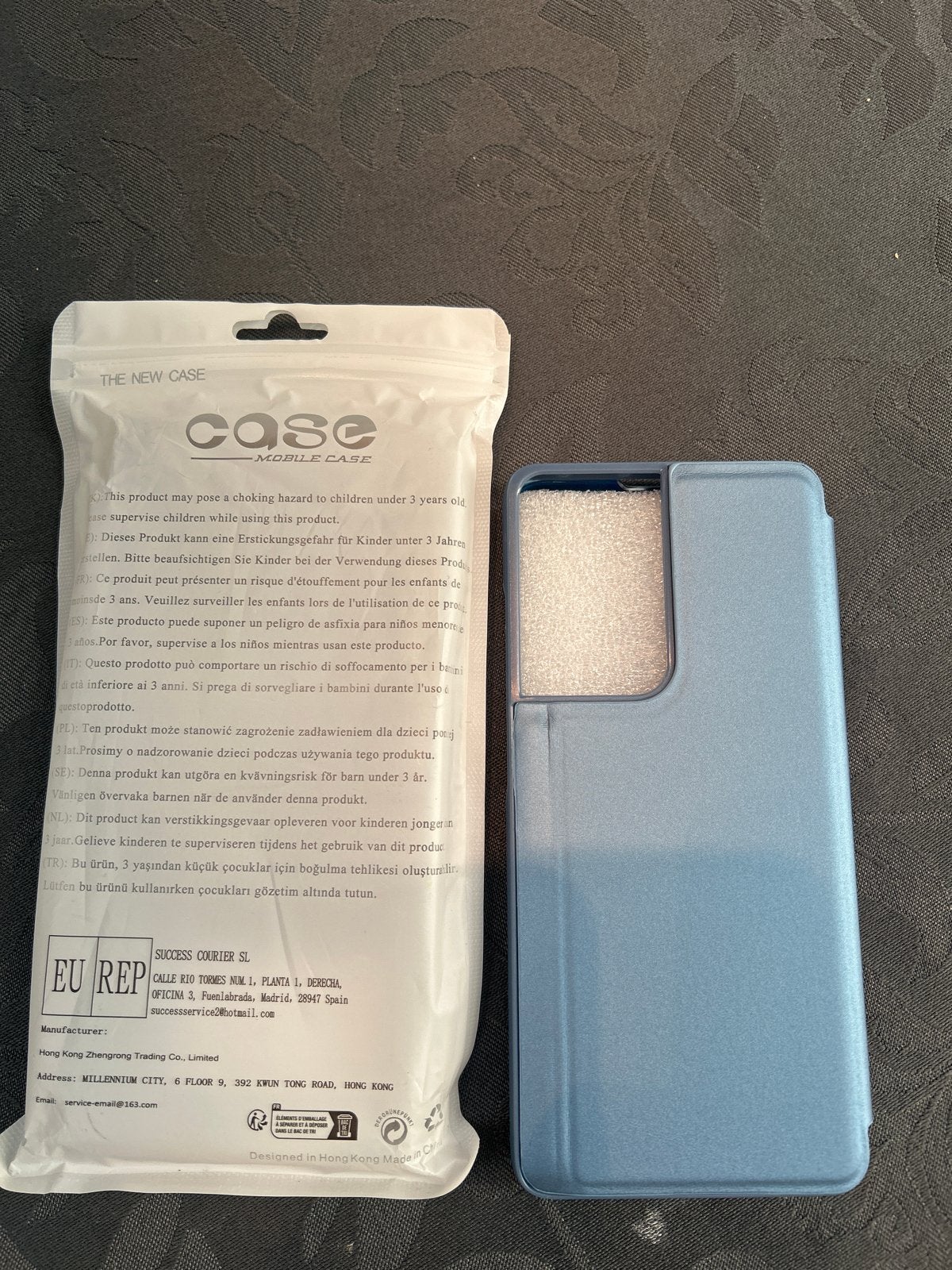 Nieuwe Samsung Galaxy S21 Ultra Hoesje - Blauw, Ophalen of Verzenden, Nieuw, Flipcase