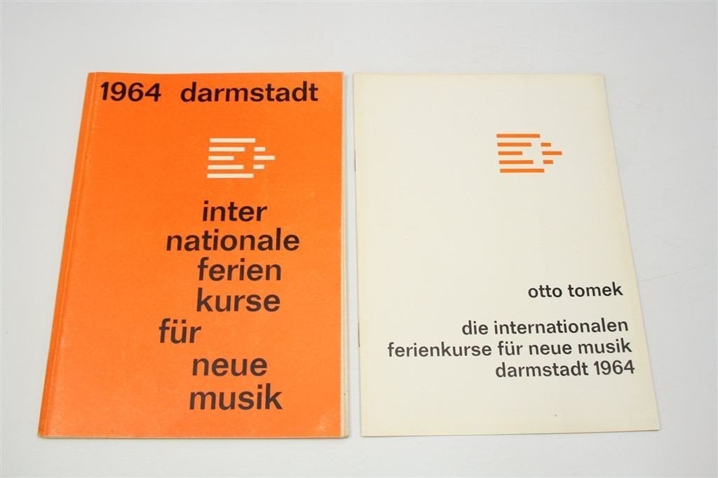 Ferienkurse Neue Musik Darmstadt 1964 Otto Tomek, Ophalen of Verzenden, Gelezen, Artiest
