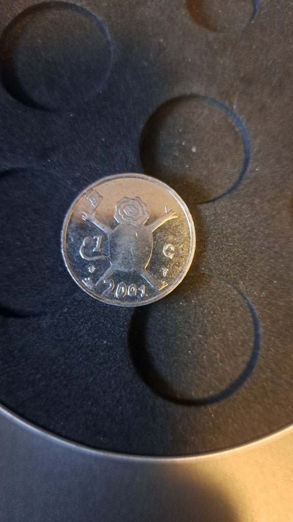 Gulden 2001 Loeki (Z263-48), Postzegels en Munten, Munten | Nederland, Ophalen of Verzenden, Koningin Beatrix, 1 gulden, Losse munt