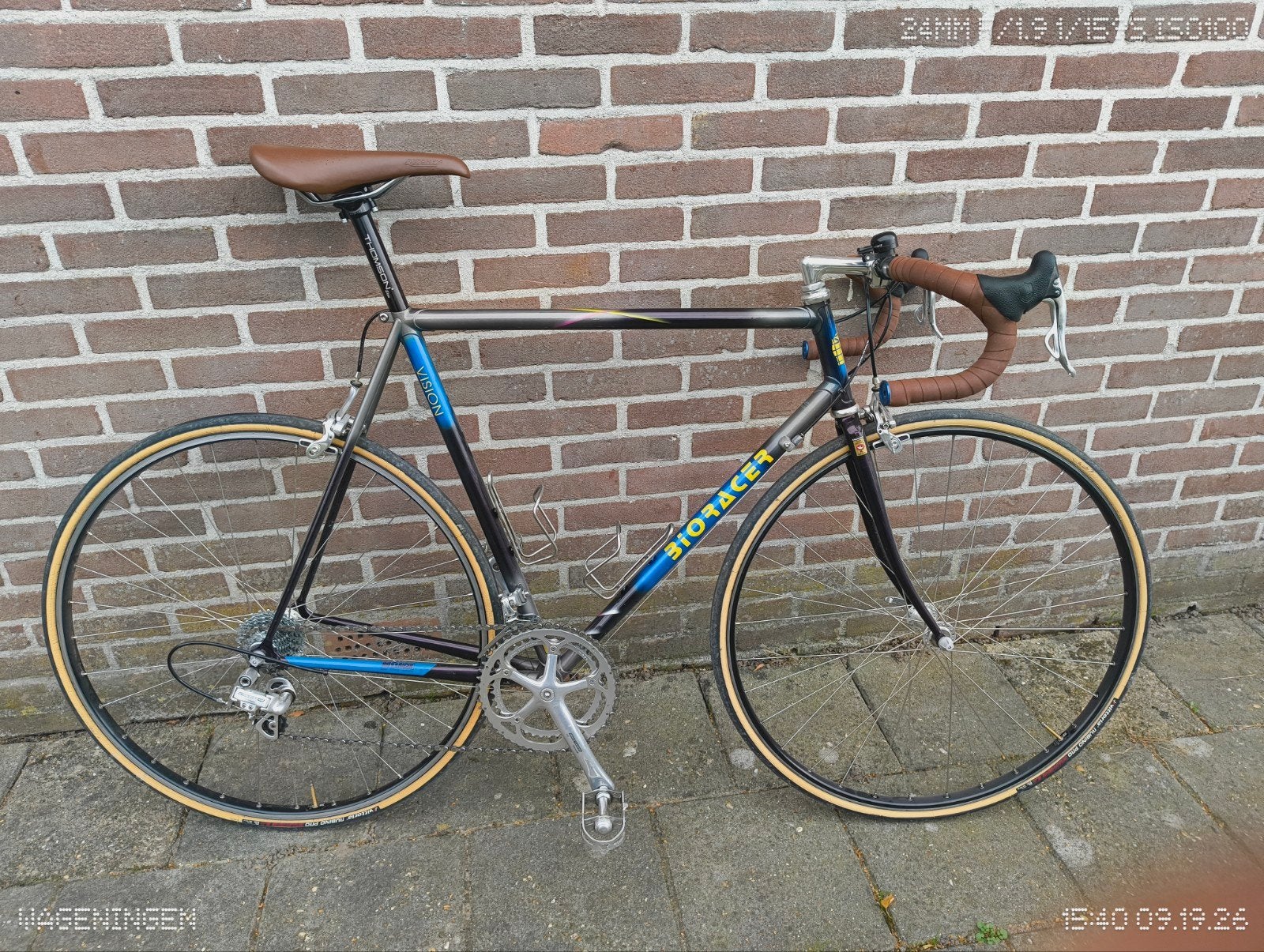 Bioracer racefiets Columbus EL, Campagnolo Centaur 10 speed, 28 inch, Gebruikt, Staal, 15 tot 20 versnellingen