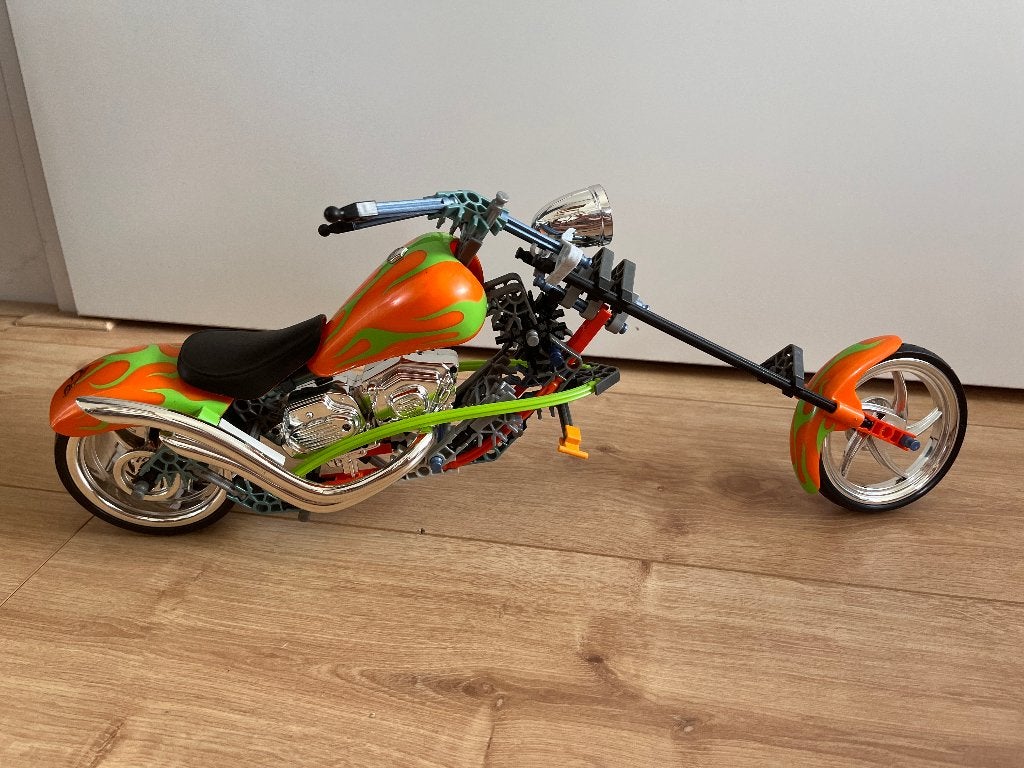 K’nex Orange County Choppers Paulie’s Super-Stretch Bike, Ophalen of Verzenden, Zo goed als nieuw, K'nex