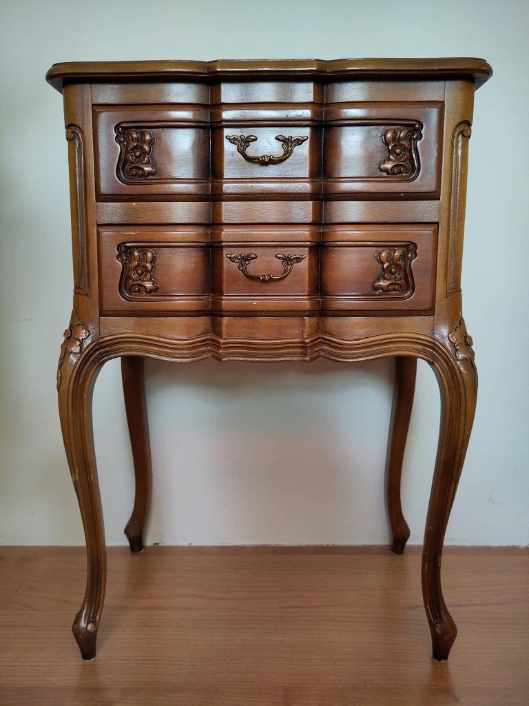 Ladekast in Franse Lodewijk XV-Stijl, Huis en Inrichting, Ophalen, Minder dan 50 cm, 1 of 2 laden, Klassiek, Frans provinciaal, Lodewijk XV,  Vintage,  Shabby Chic