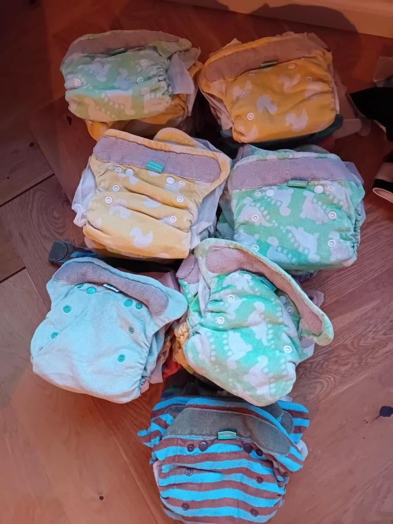 Wasbare luiers (popolini en totsbots) (tweelingpakket), Ophalen of Verzenden, Gebruikt, Overige maten