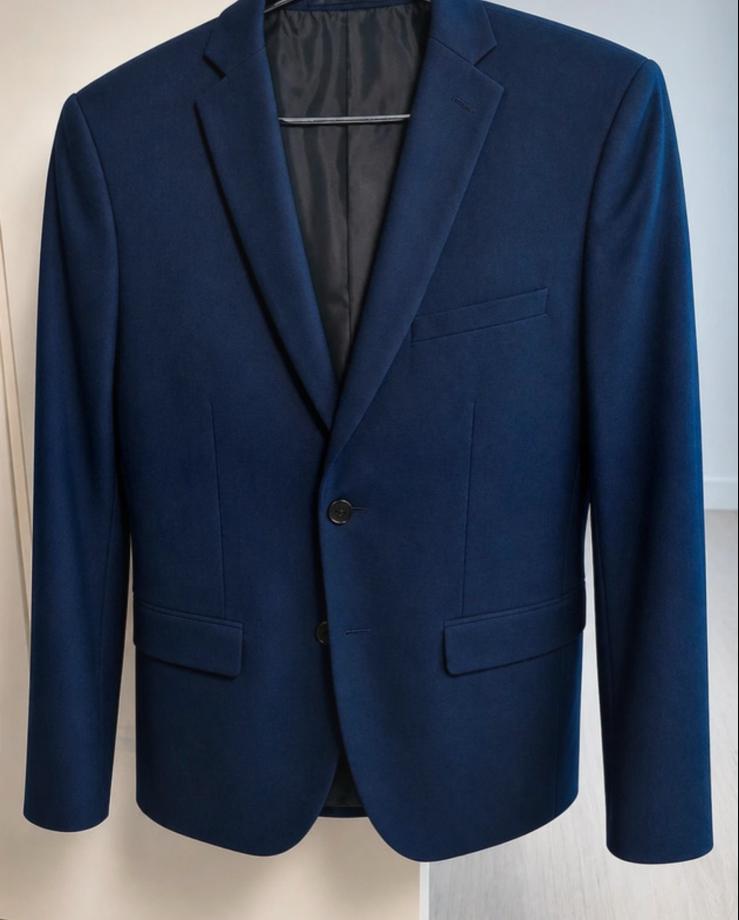 Stijlvol donkerblauw colbert maat 42, Kleding | Heren, Kostuums en Colberts, Ophalen of Verzenden, Zo goed als nieuw, Overige maten