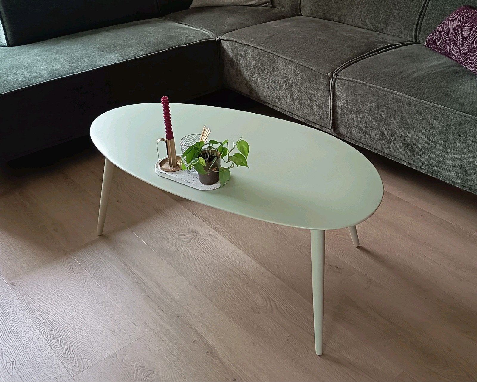 Salontafel in organische vorm van Zara home, Huis en Inrichting, Ophalen, 100 tot 150 cm, 50 tot 100 cm, Overige vormen