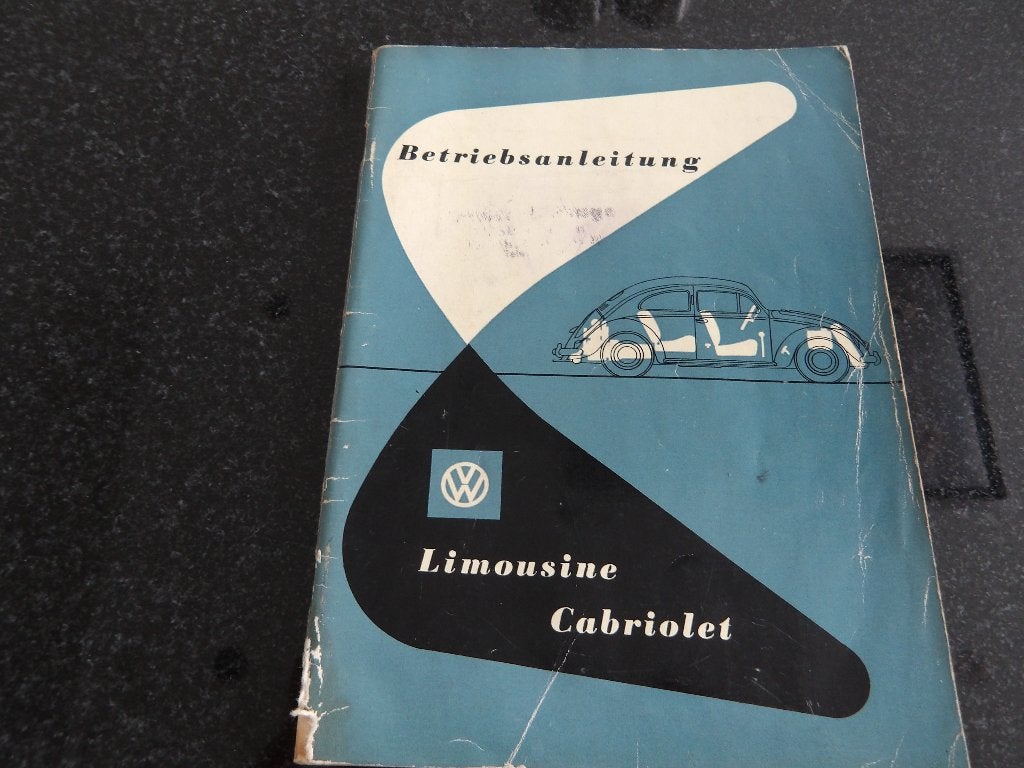 Volkswagen VW Limousine Cabriolet  - Handleiding DU, Verzenden
