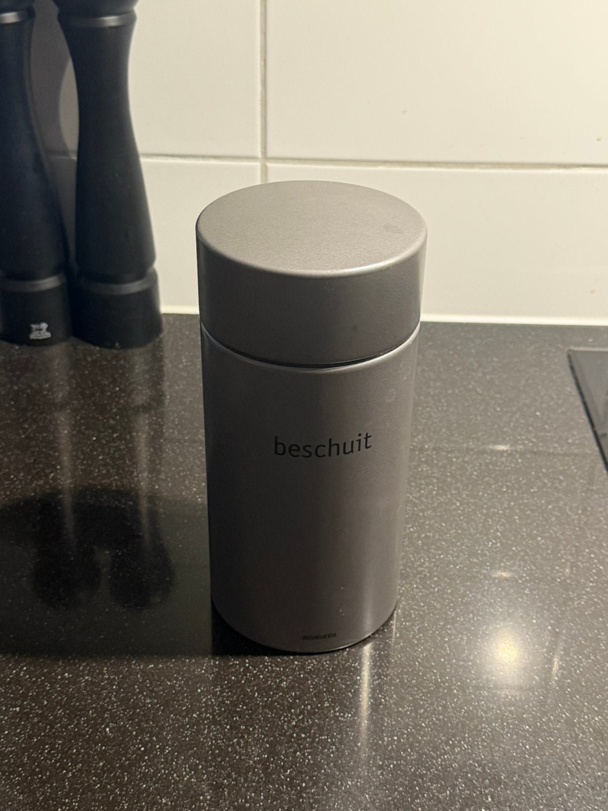 Brabantia beschuitbus - perfecte staat, Ophalen, Zo goed als nieuw, Voorraadpot, Metaal