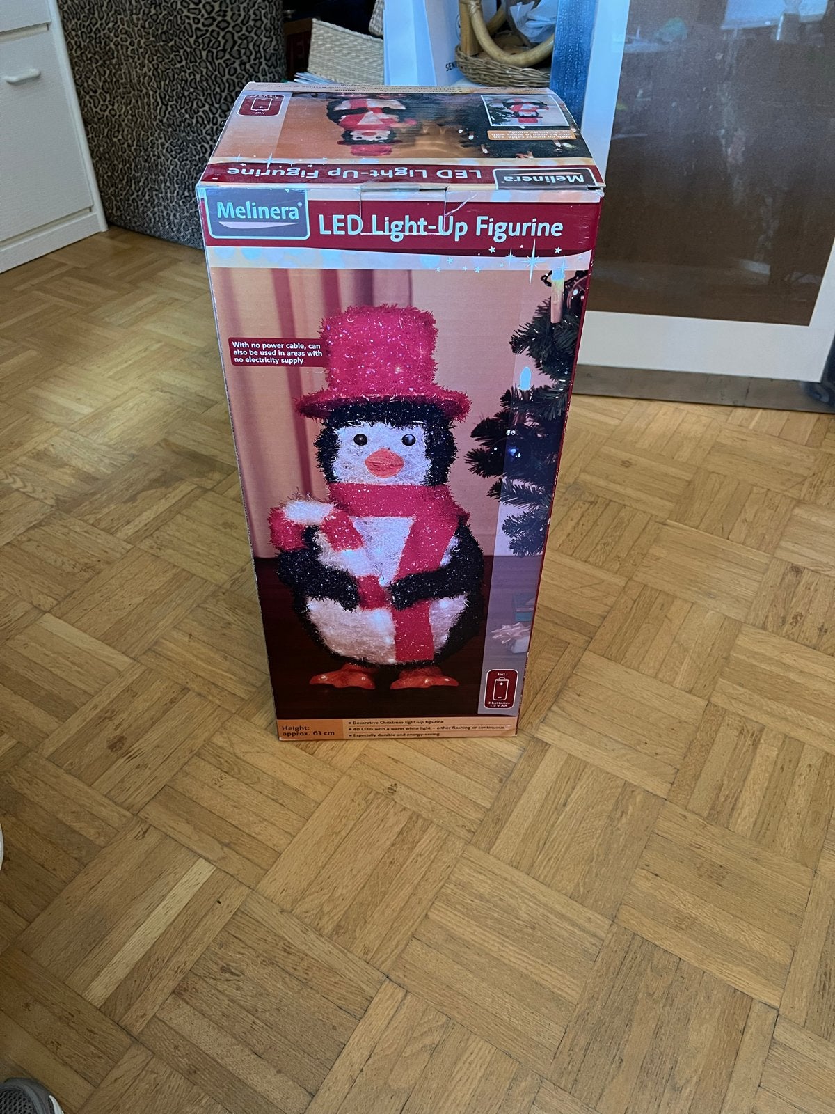 Kerst pinquin LED batterij 61cm hoog, Diversen, Ophalen, Zo goed als nieuw