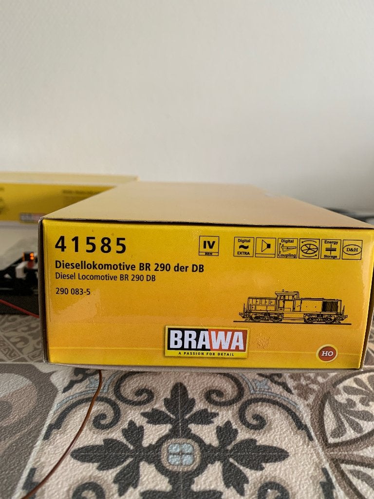 BRAWA BR 290 AC digitaal sound 41585 Ocean Blue., Overige merken, Wisselstroom, Locomotief, Verzenden