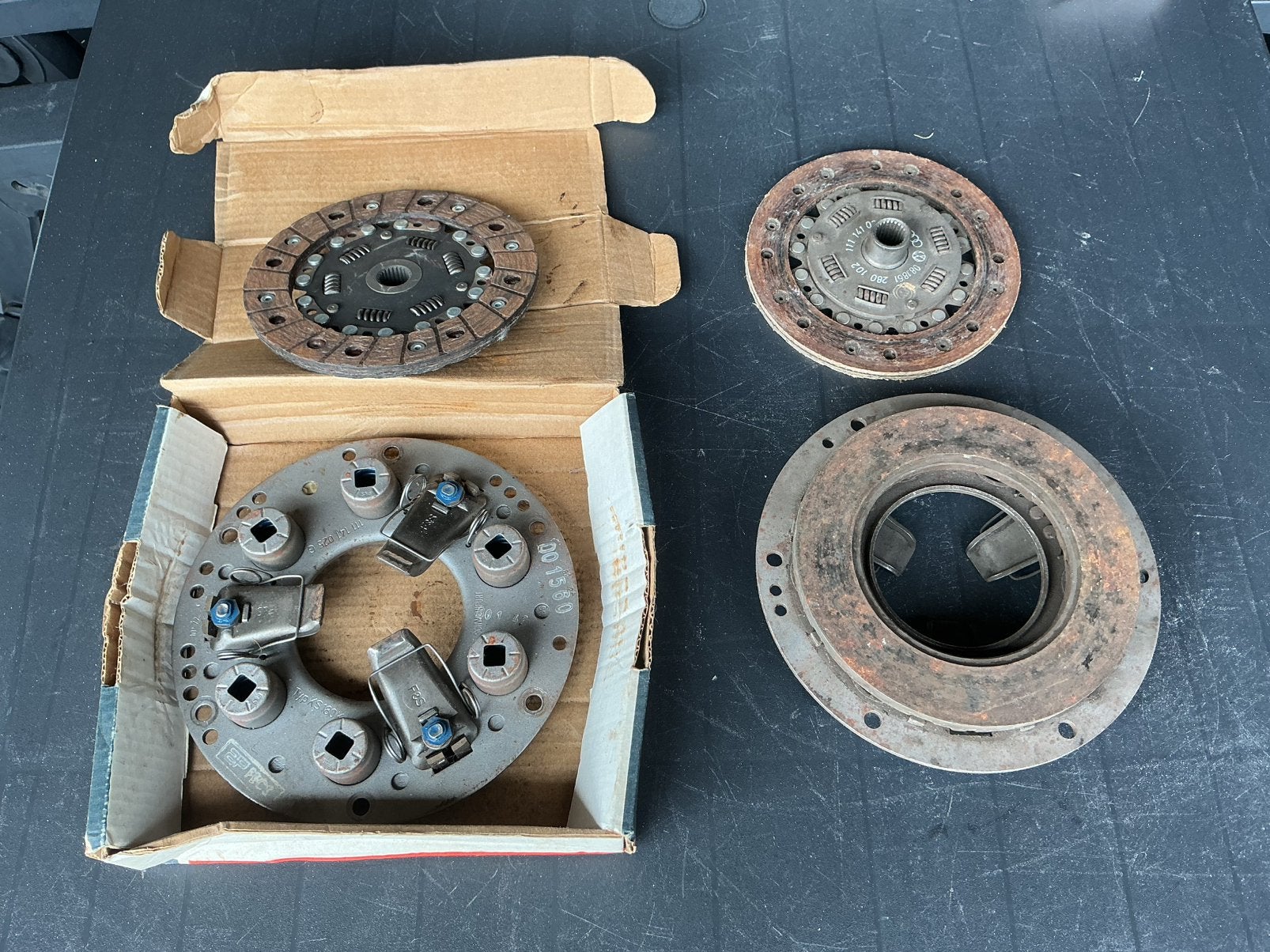 Setje koppelingsplaten en drukgroep VW kever, Ophalen, Nieuw, Volkswagen