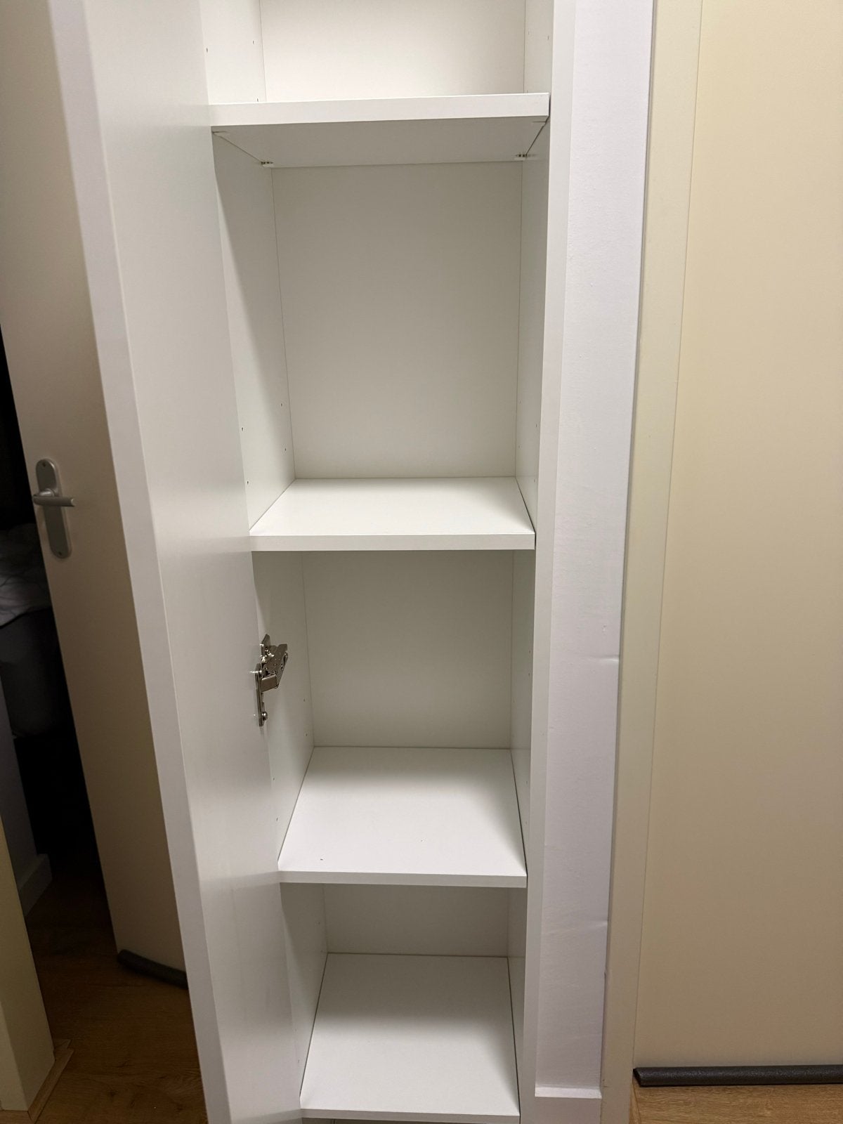 IKEA NYSJÖN Hoge kast, wit, 30x190 cm, Ophalen, Minder dan 50 cm, Zo goed als nieuw, Minder dan 25 cm