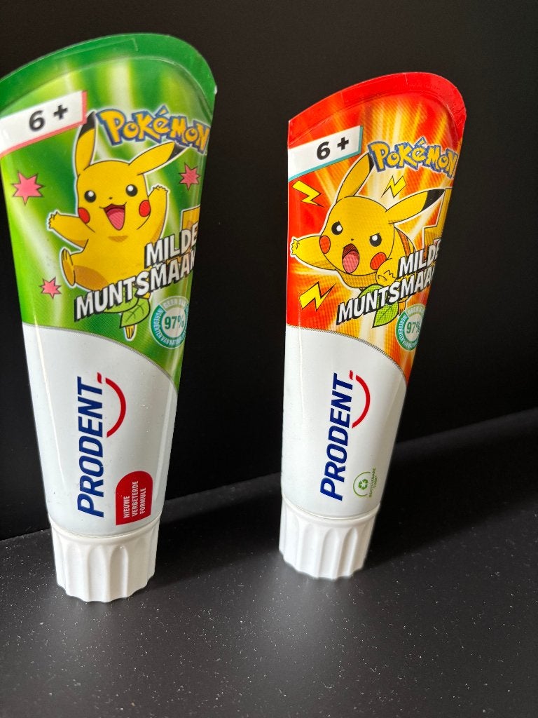 Prodent tandpasta 6+ pokemon rood en groen, Ophalen of Verzenden, Nieuw, Tandpasta