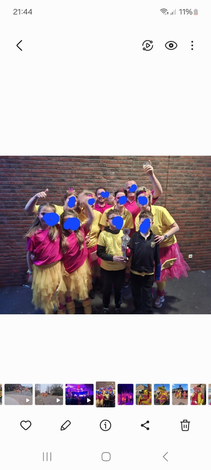 loopgroep spek-takel, Ophalen, Carnaval