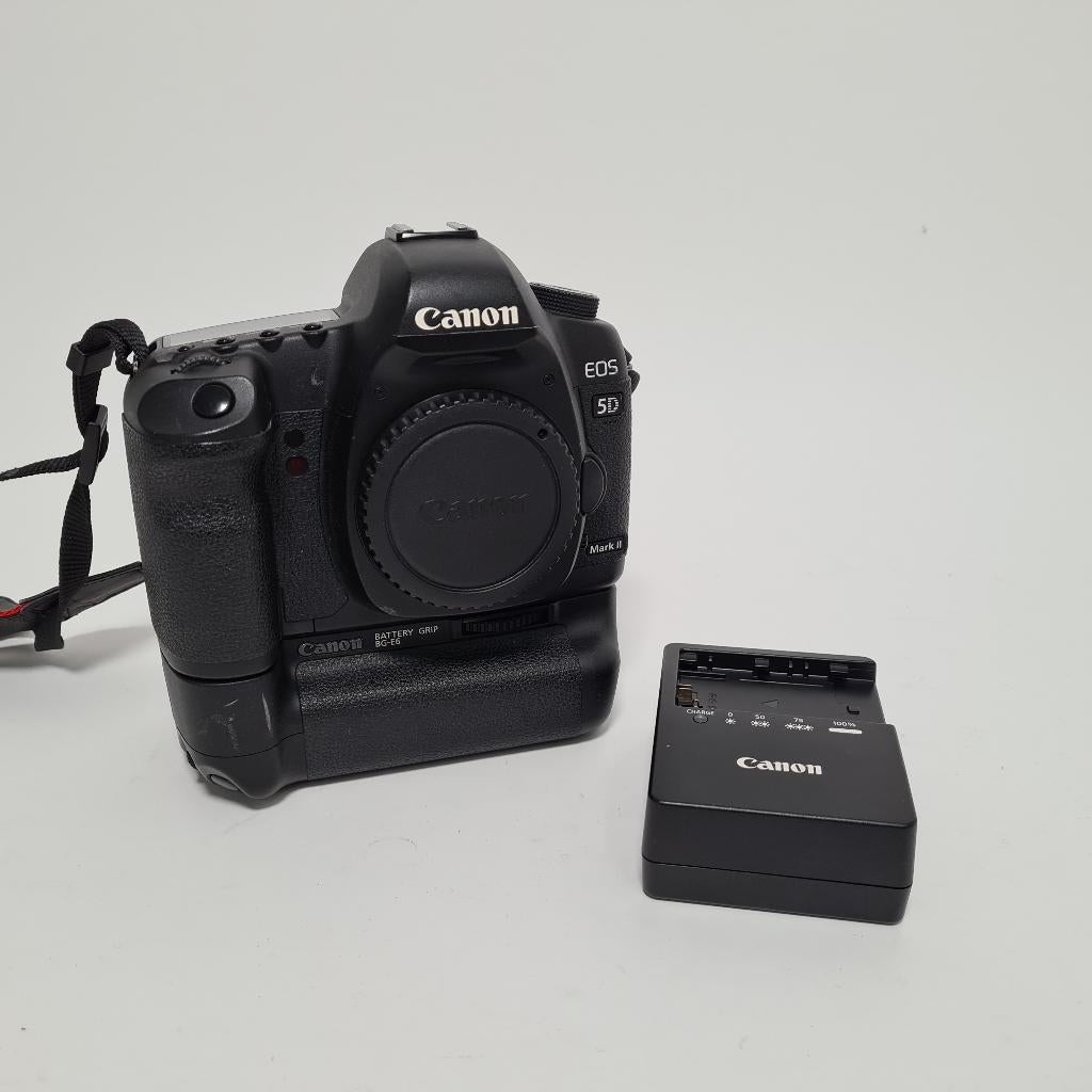 Canon EOS 5D Mark II met Battery Grip en Lader, Full HD, Gebruikt, Canon, 20x of meer