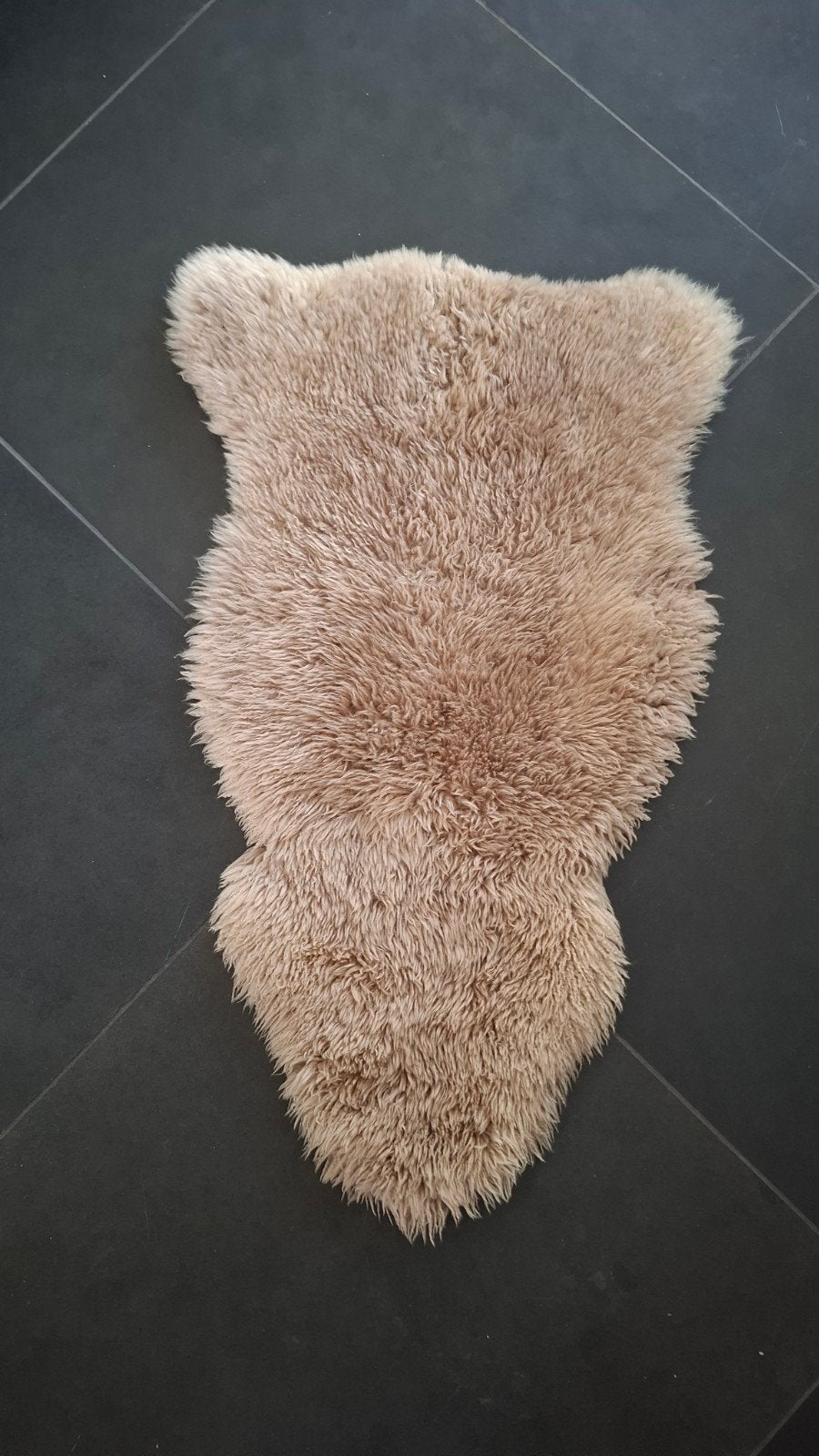 Wild schapenvacht taupe - Esbeco Supreme Quality, 50 tot 100 cm, Bruin, Zo goed als nieuw, 50 tot 100 cm