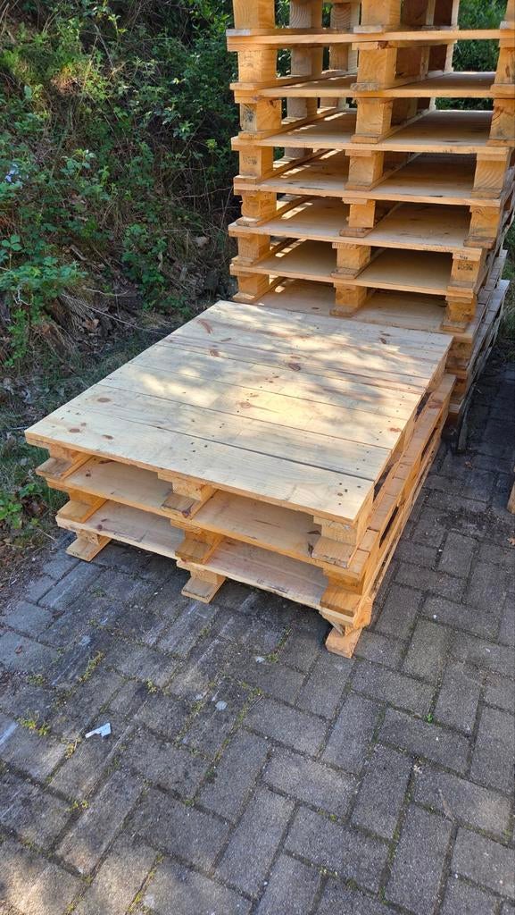 Pallets zeer degelijk 120x100cm en Euro pallets, Ophalen of Verzenden, 50 mm of meer, Pallet, Minder dan 200 cm